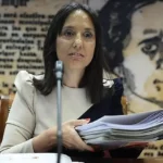 Mercedes González, directora de la Guardia Civil, en el Senado. (EP)