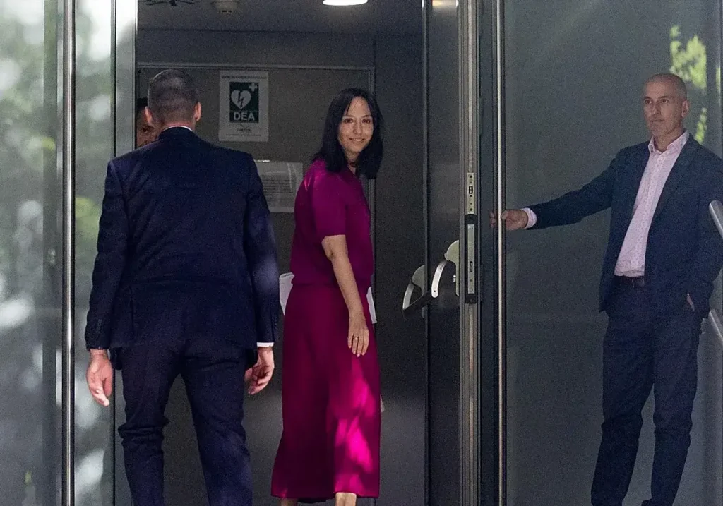 La directora de la Guardia Civil, Mercedes González, entrando en la Audiencia Nacional.