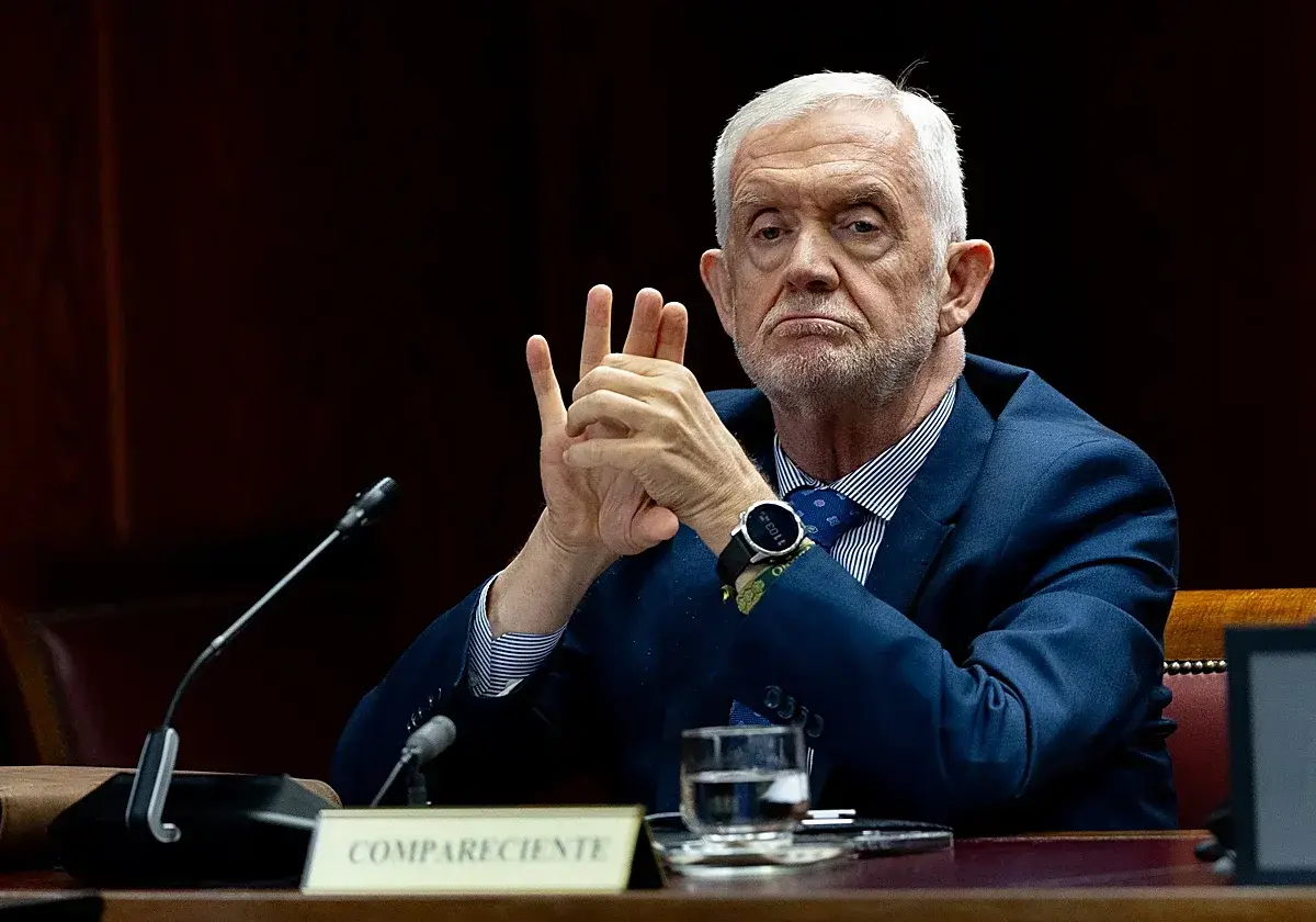 Manuel Llamas en el Senado este viernes. (R.C.)
