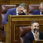 Javier Ortega Smith y Santiago Abascal en el Congreso, en una foto de archivo.