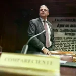 Juan Manuel Serrano ante el Senado en septiembre de 2025.