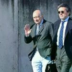 El exministro de Interior Jorge Fernández Díaz a su entrada el último día de juicio.