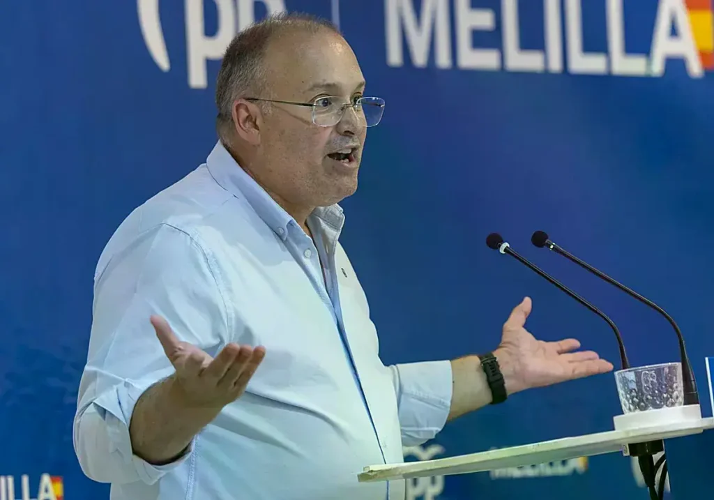 Miguel Tellado, secretario general del PP, en una comparecencia.